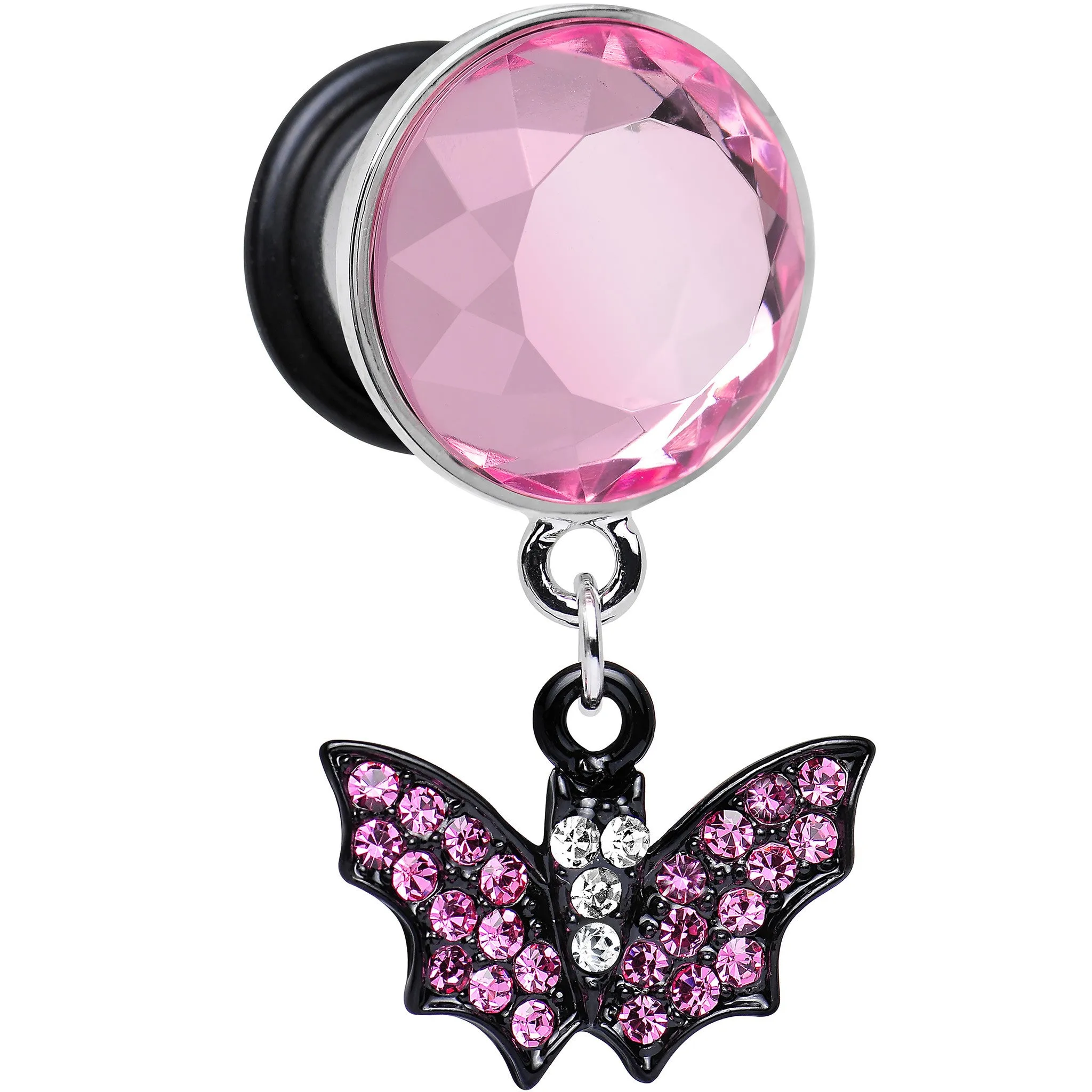 00 Gauge Pink Gem Night Belongs to the Bat Steel Plug