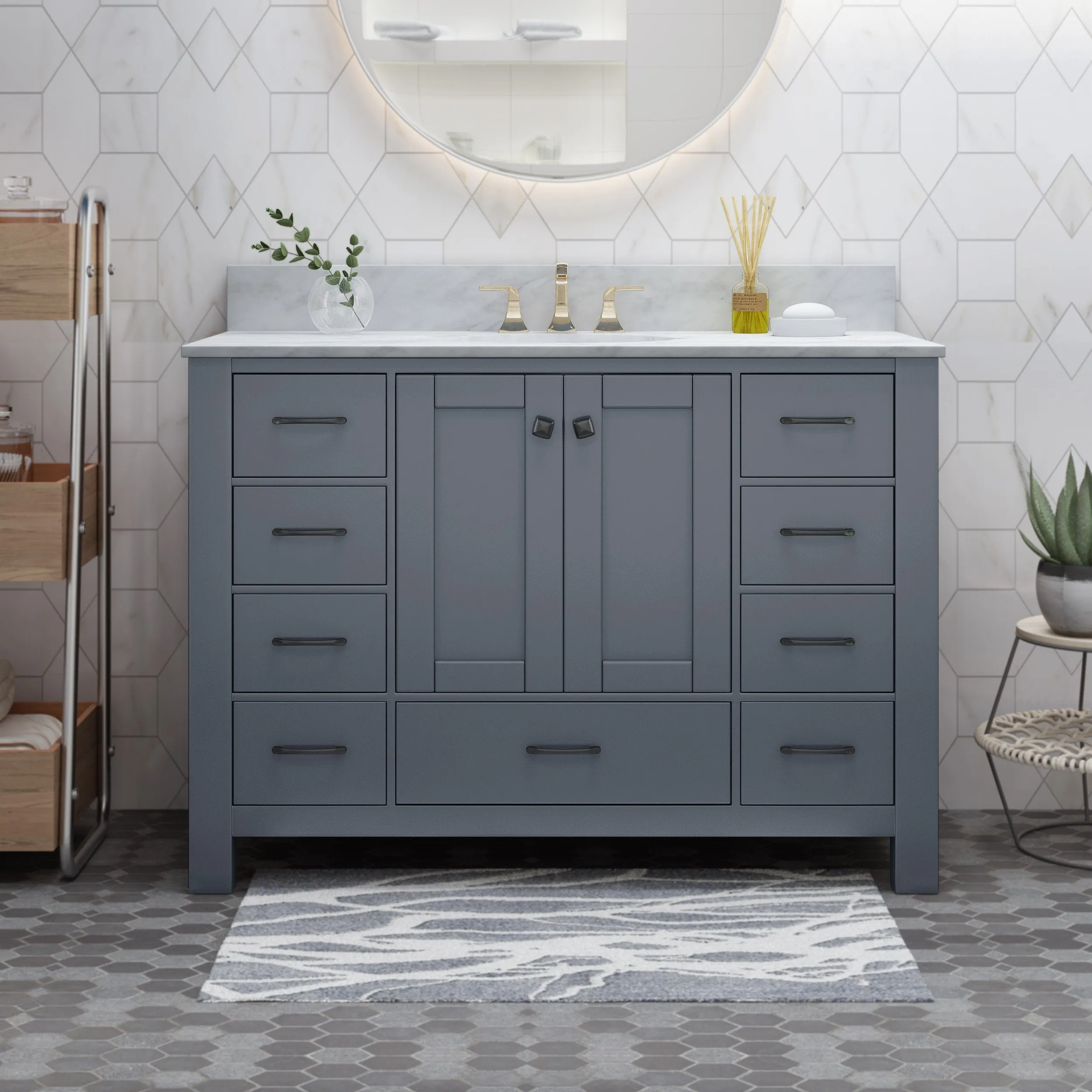 48" Wood Bathroom Vanity (Counter Top Not Included) - NH778703