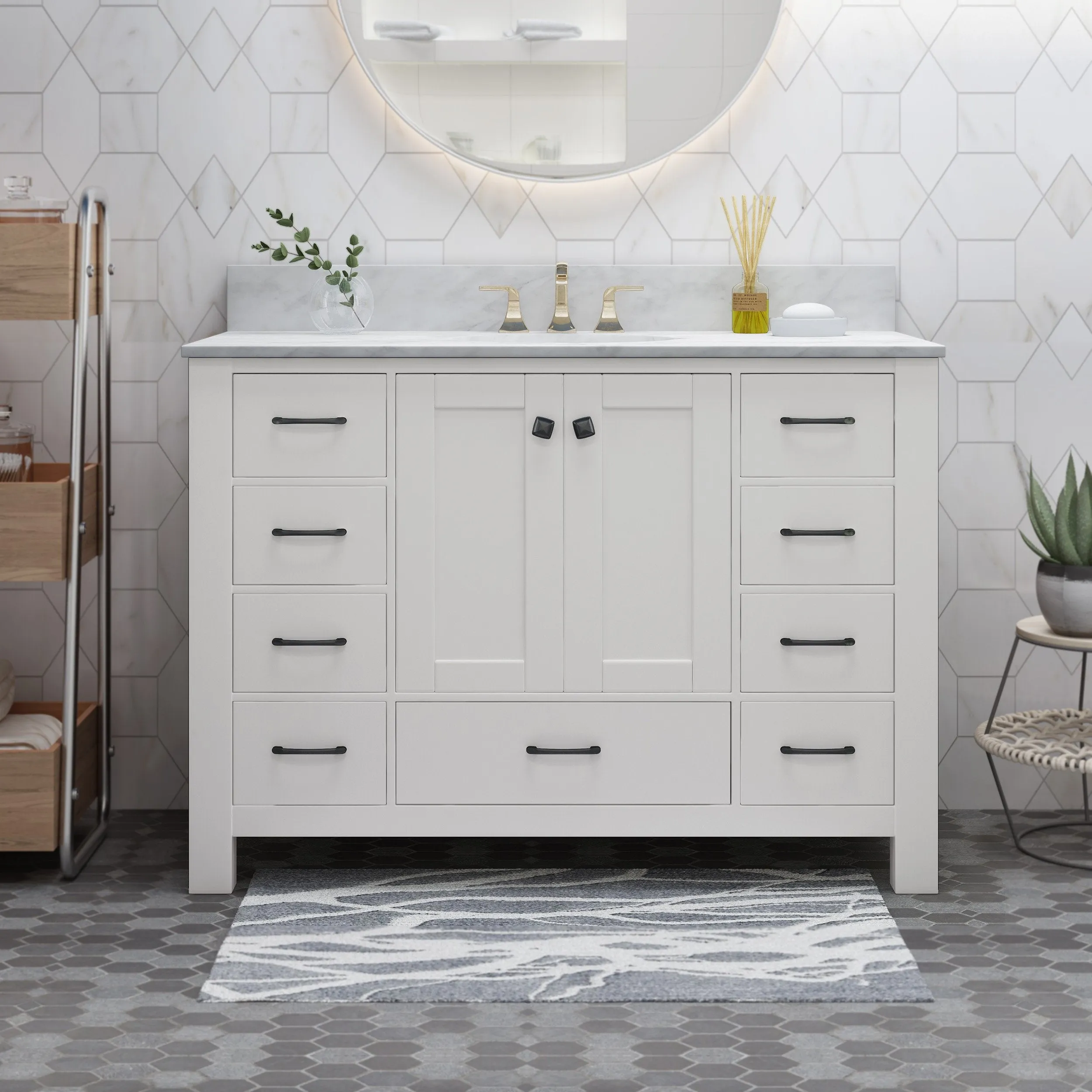 48" Wood Bathroom Vanity (Counter Top Not Included) - NH778703