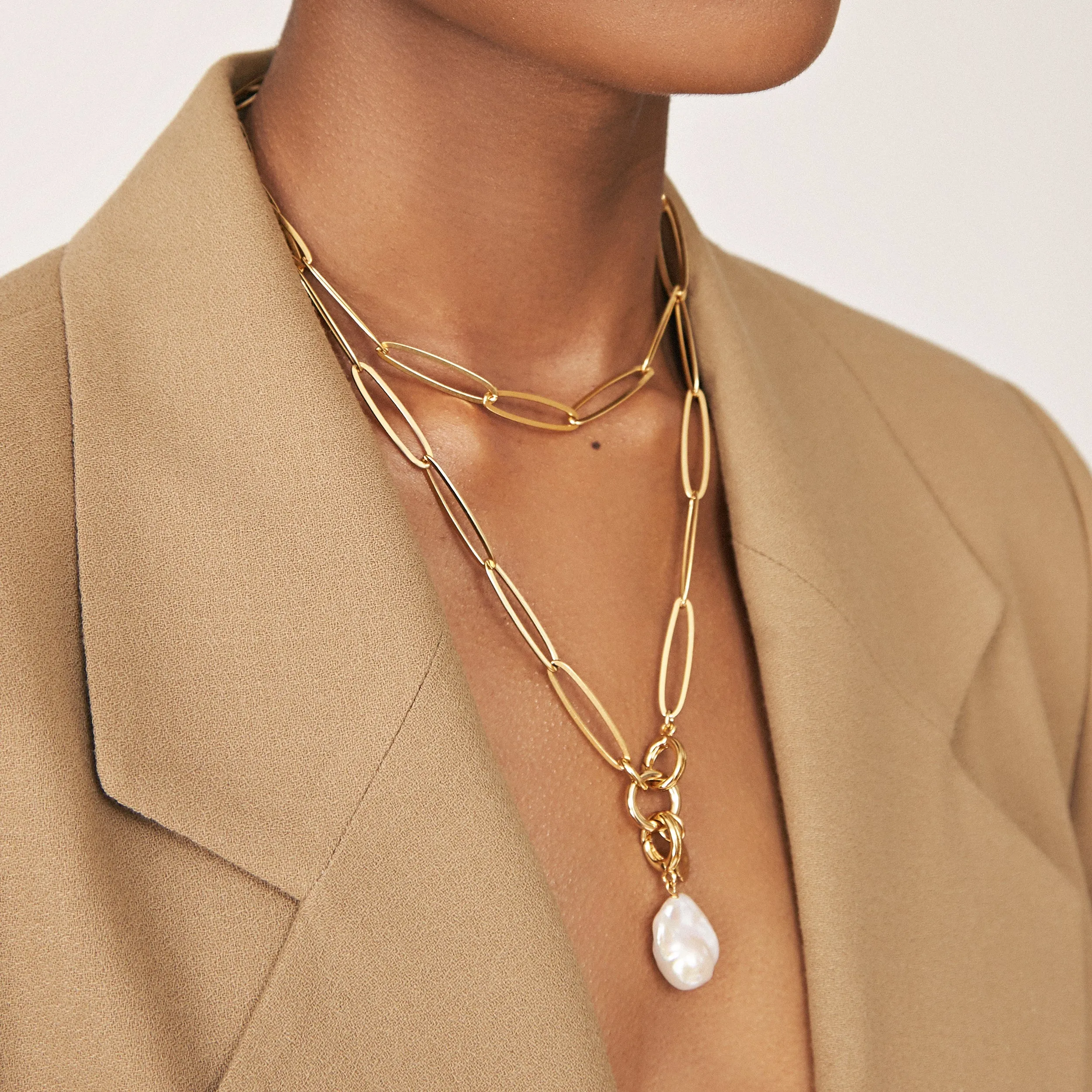 Arden Convertible Lariat - Gold