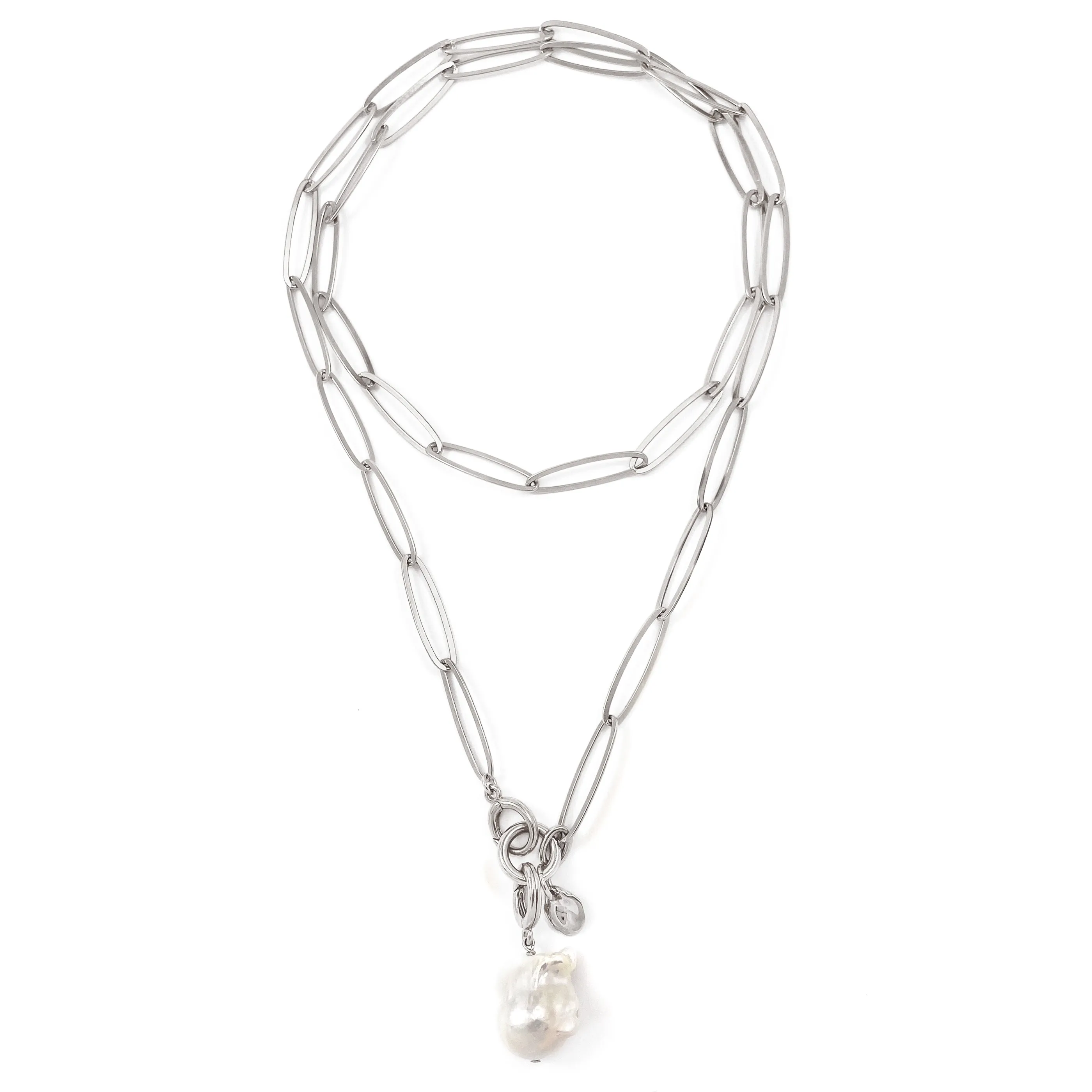 Arden Convertible Lariat - Silver