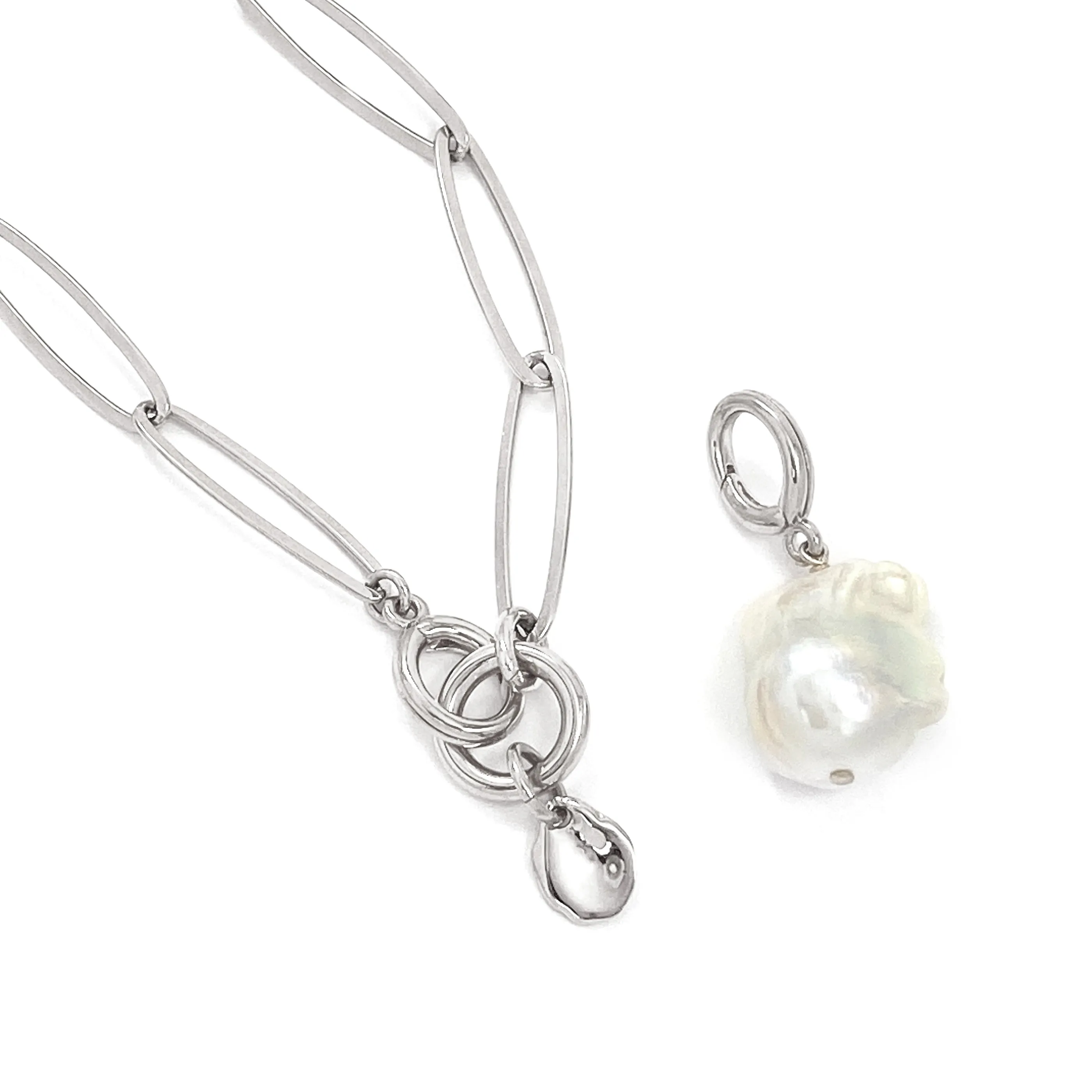 Arden Convertible Lariat - Silver