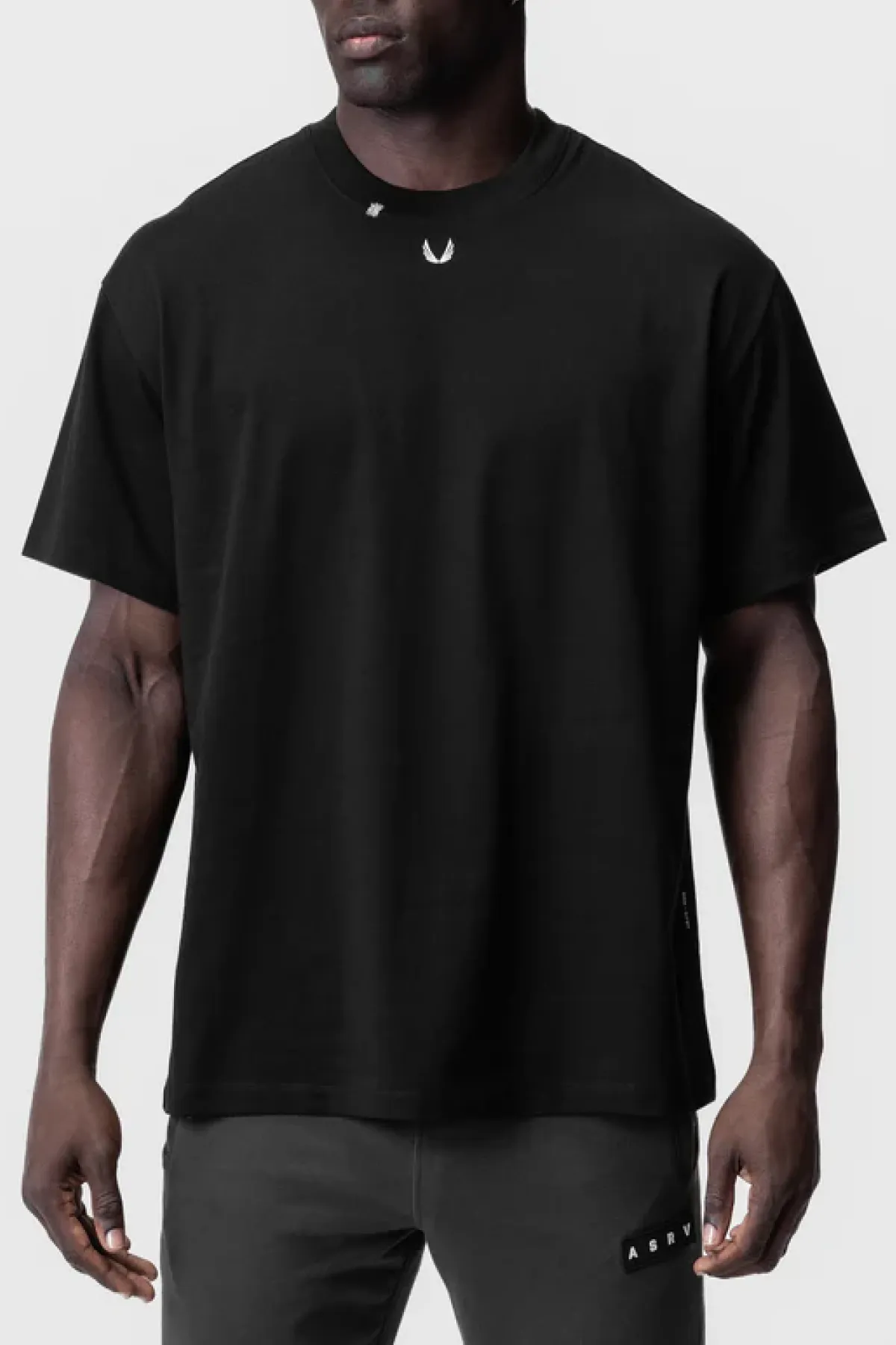 ASRV Tech Essential™ Relaxed Tee - Black/White "OTWR"