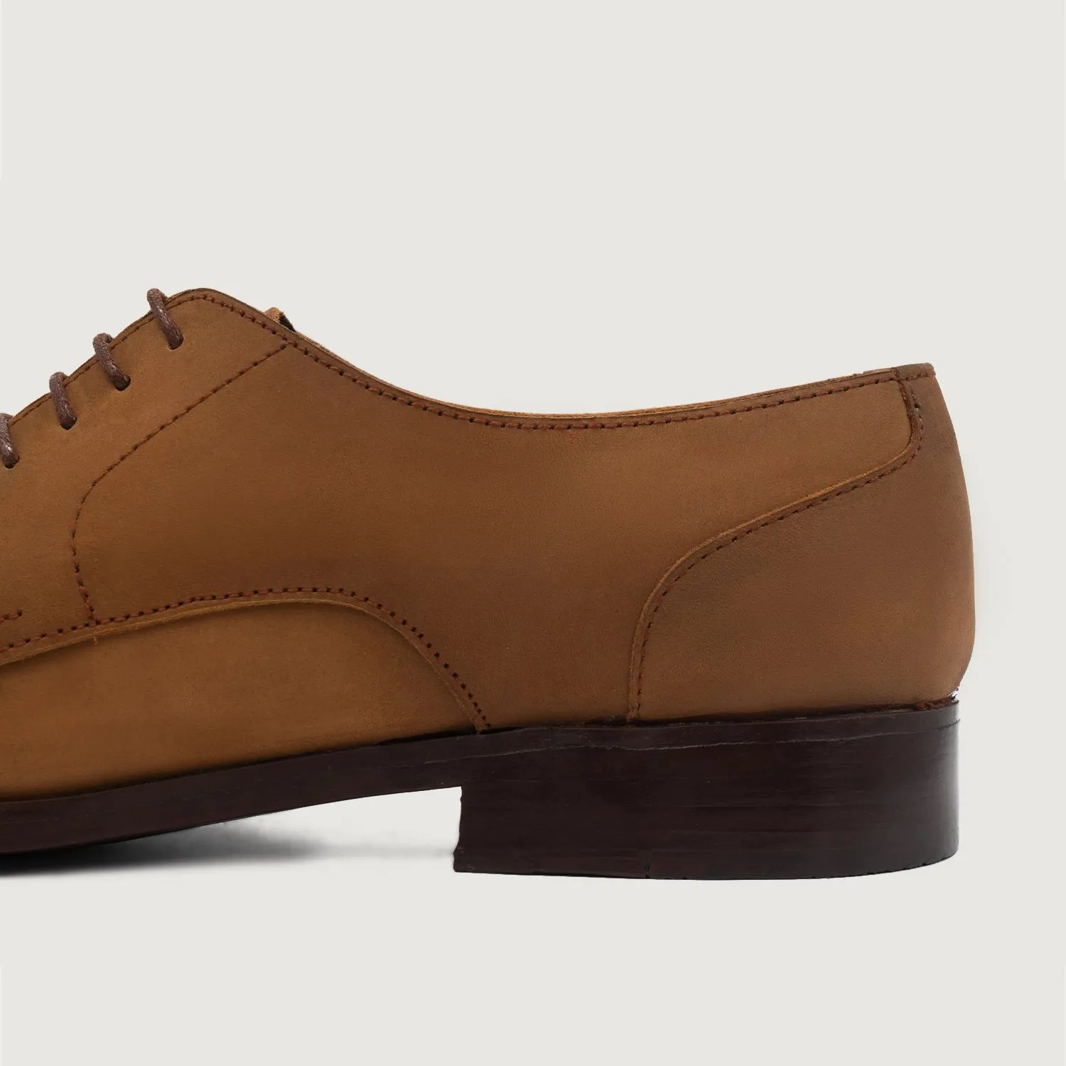 Attorney Derby Brown Nubuck Leather Shoes