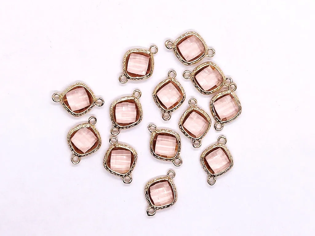 Baby Pink Fancy Crystal Charms