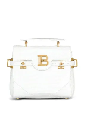 Balmain B-Buzz 23 crocodile-embossed shoulder bag