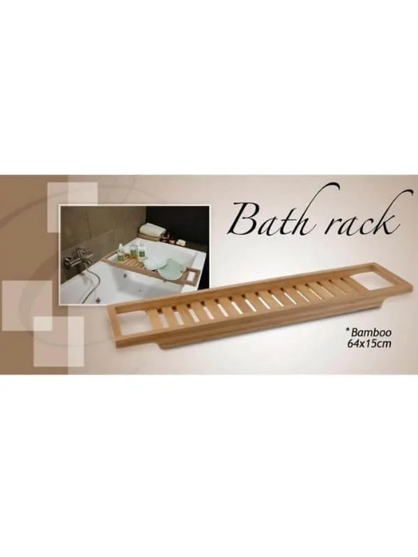 Bamboo Bathroom Caddy Tray Rack - Eco-Friendly