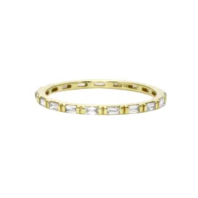 Bar-Set Diamond Baguette Eternity Band