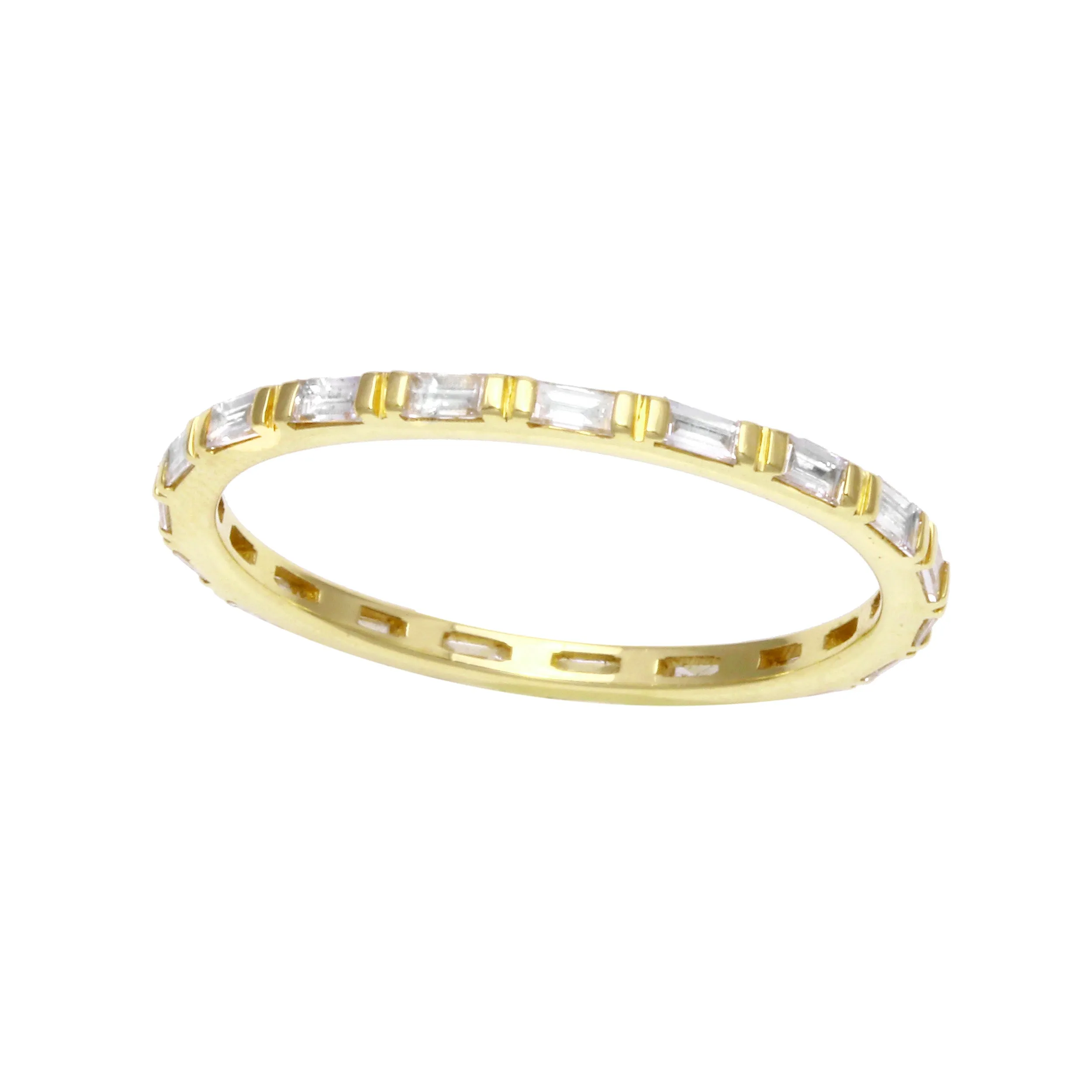 Bar-Set Diamond Baguette Eternity Band