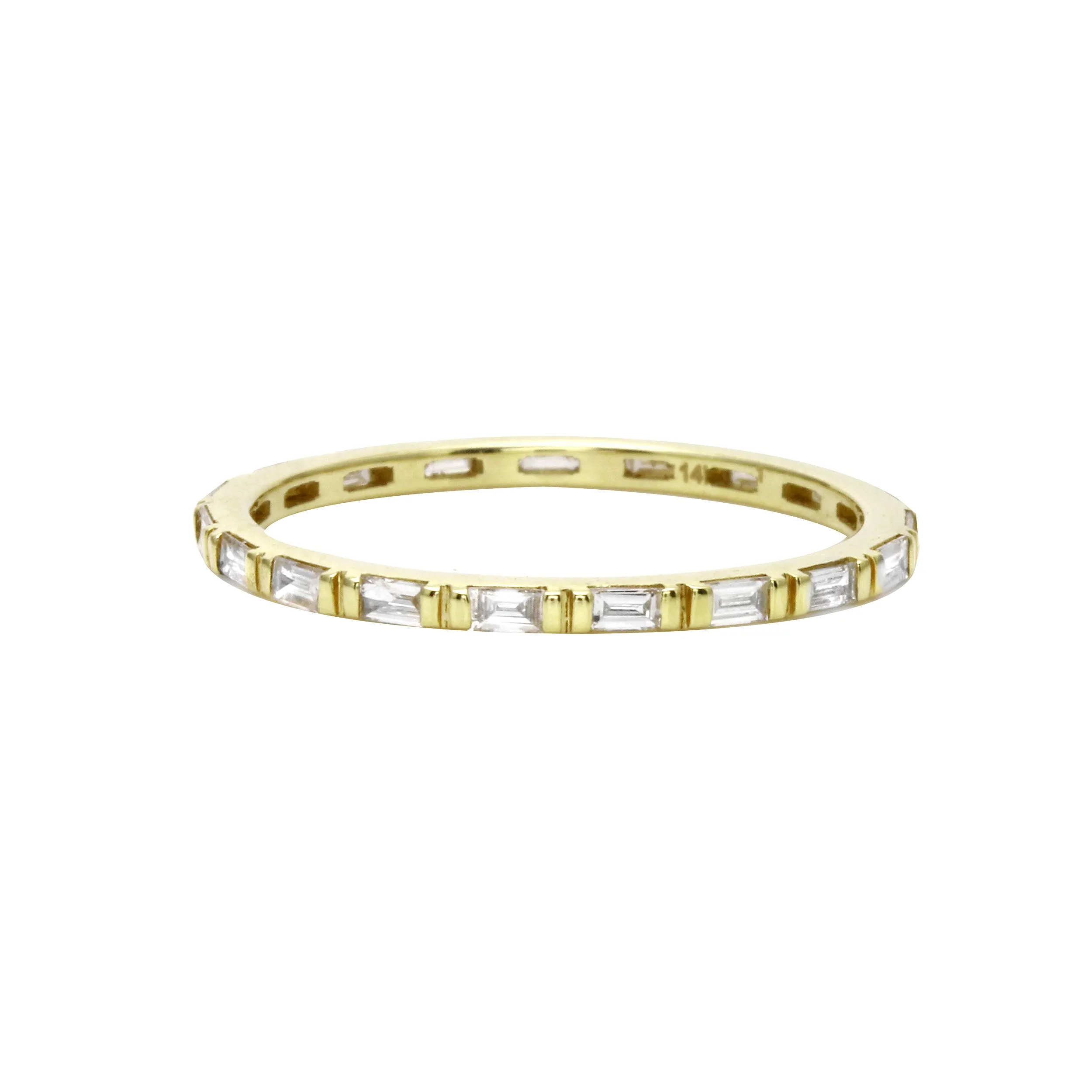 Bar-Set Diamond Baguette Eternity Band