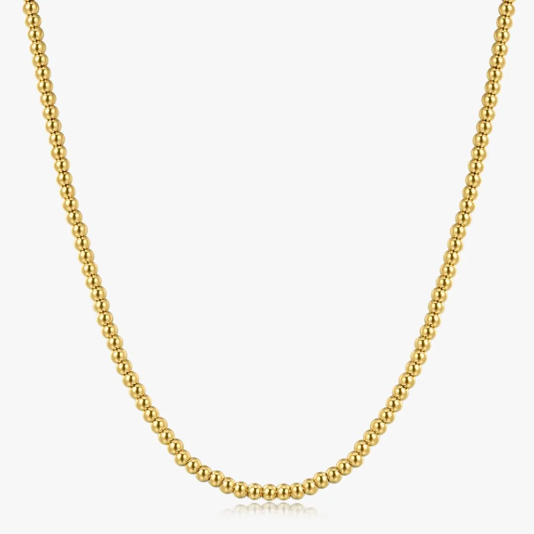 Beaded Gold Chain