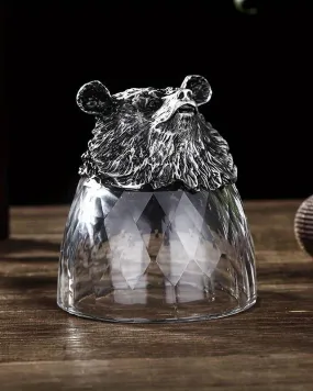 Bear Animal Head Shot Glass