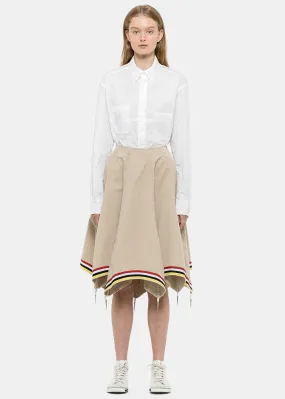 Beige Umbrella Skirt