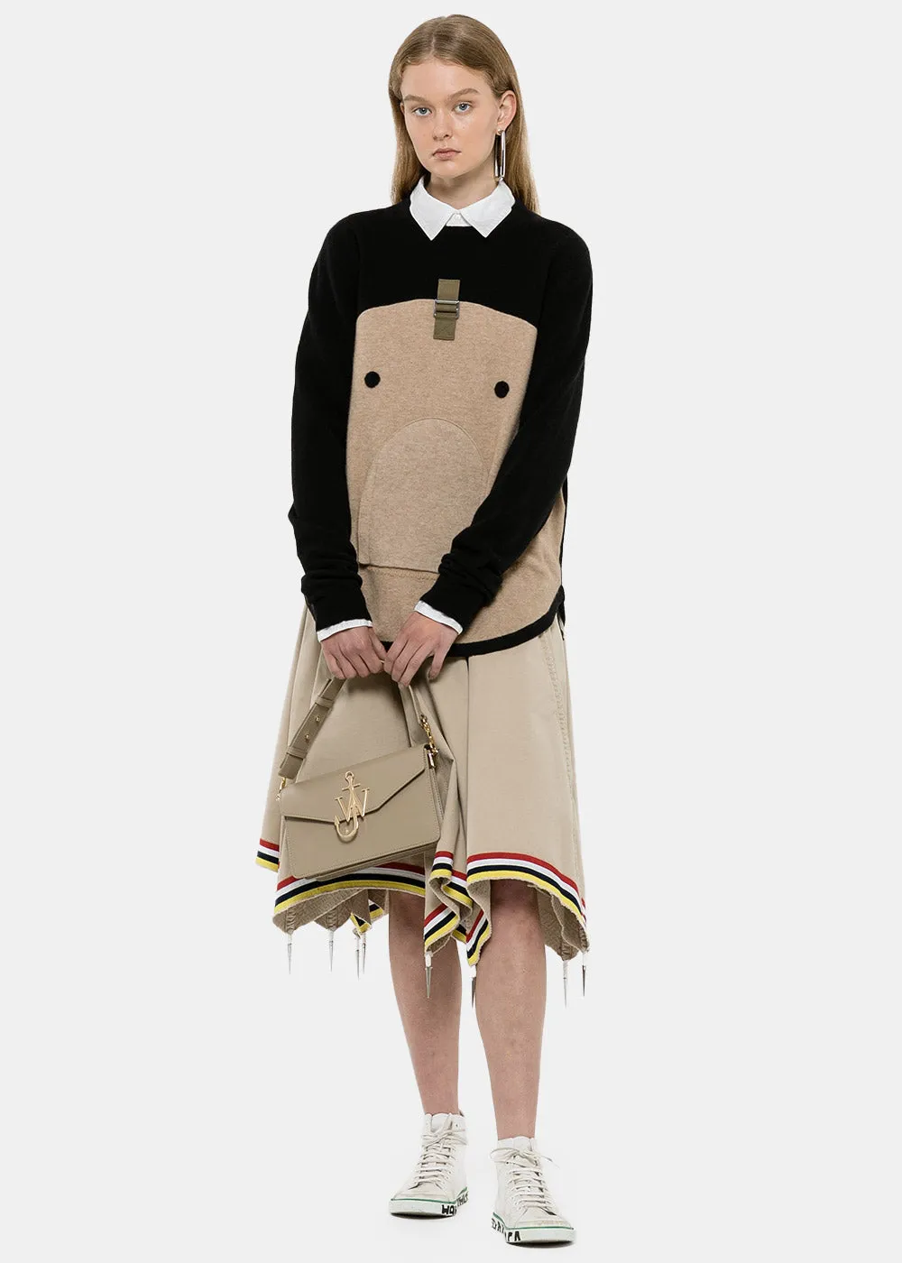 Beige Umbrella Skirt