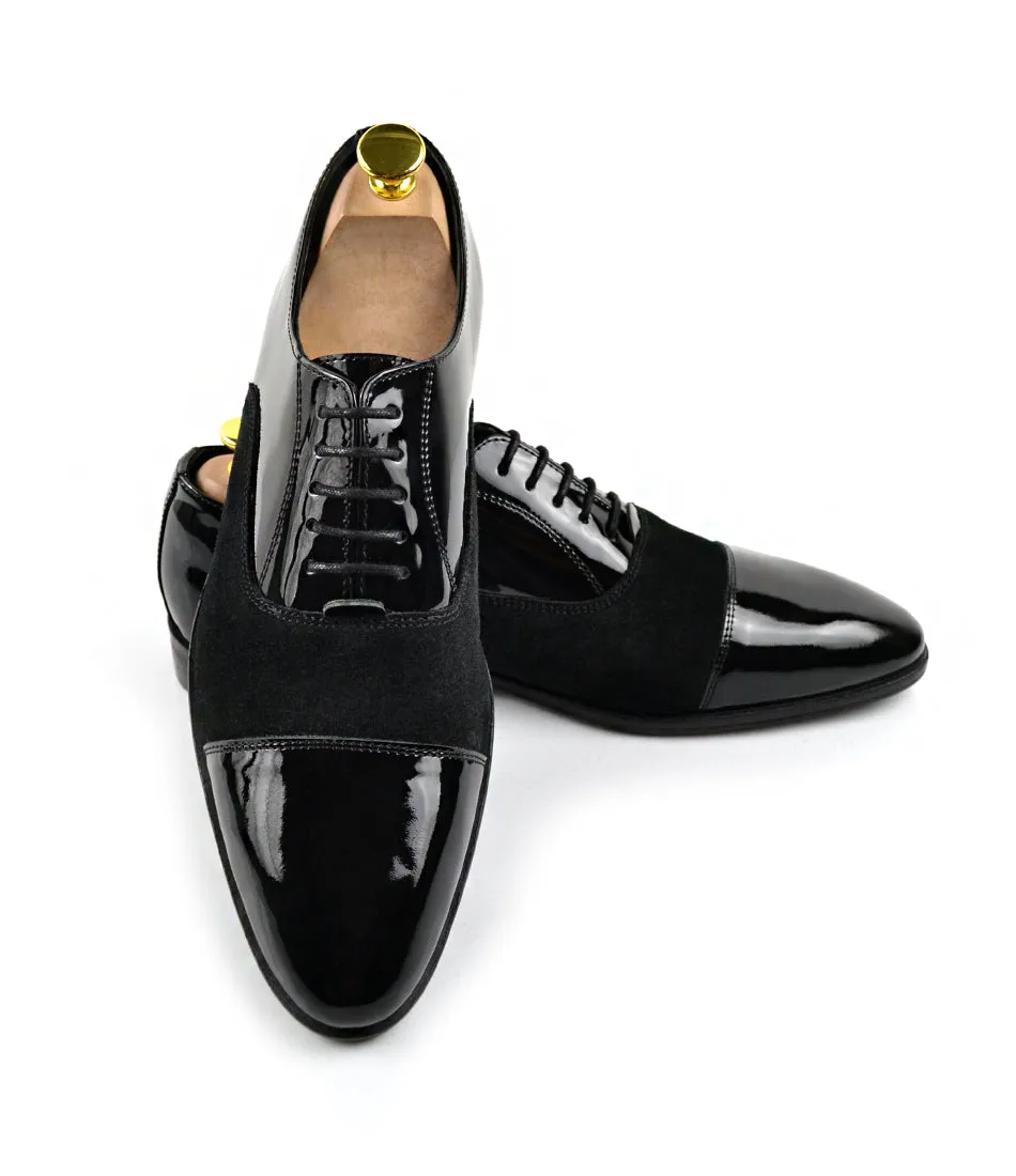 Black Patent Combination Oxfords