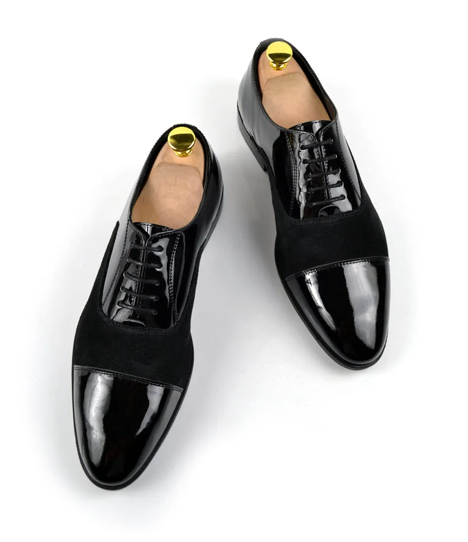 Black Patent Combination Oxfords