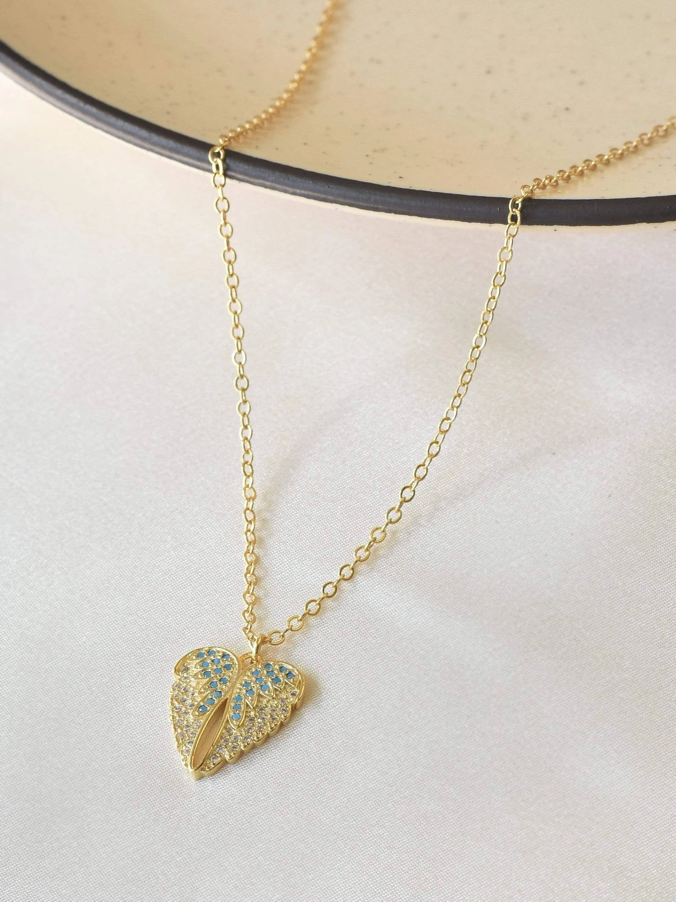 Butterfly Heart Necklace