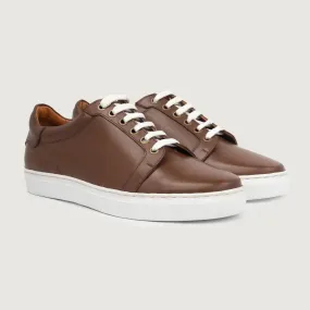 Carter Runn Brown Leather Sneakers