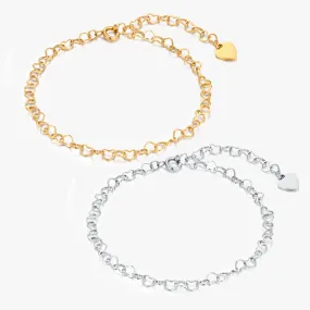 Celia Heart Chain Anklet