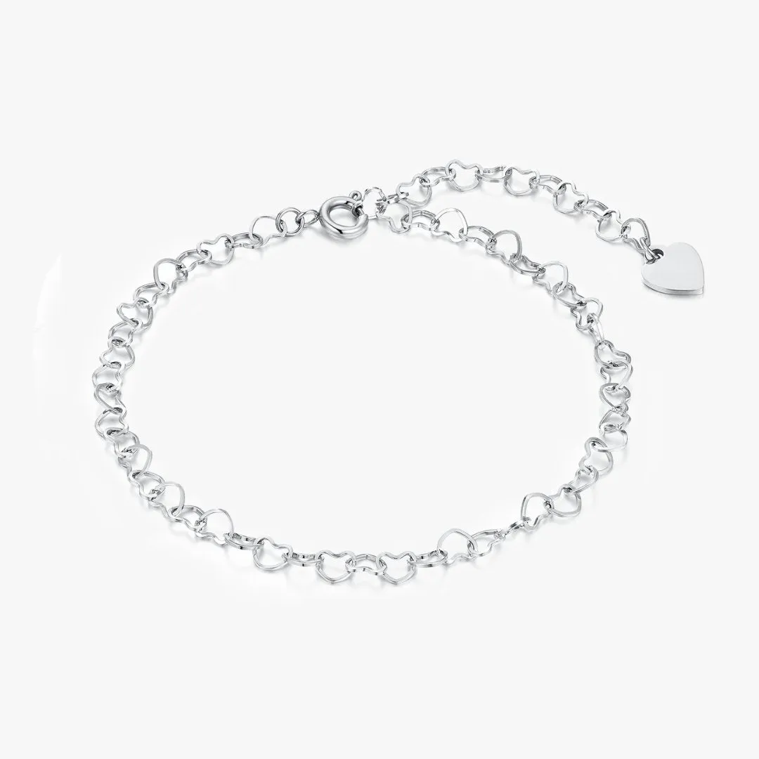 Celia Heart Chain Anklet