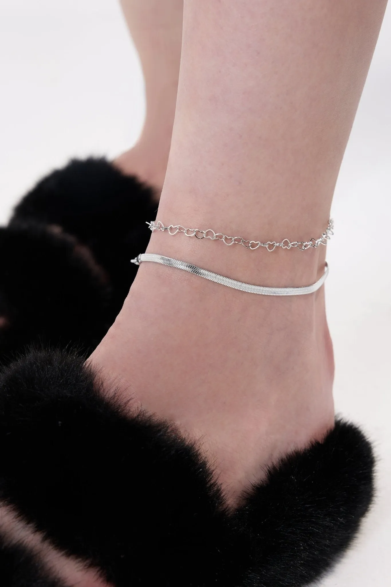 Celia Heart Chain Anklet