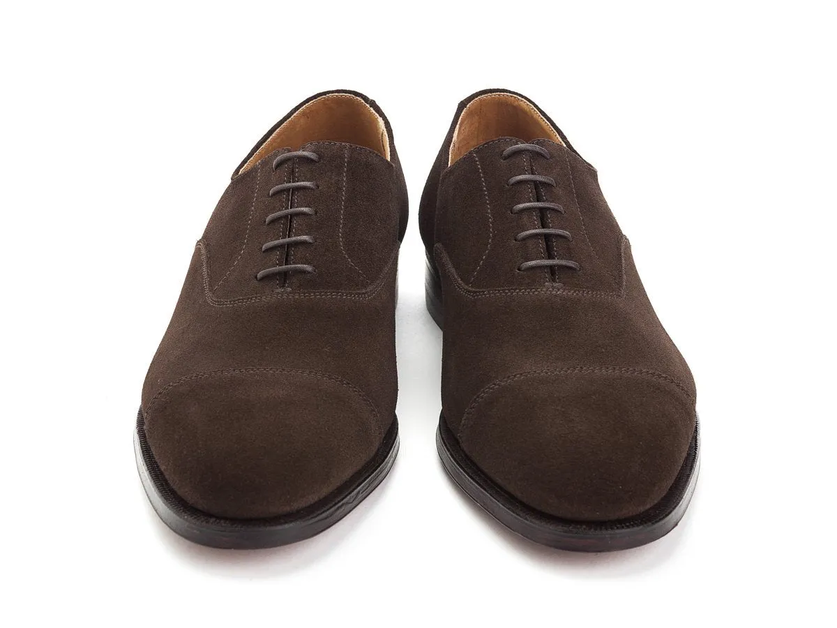 Connaught Dark Brown Suede