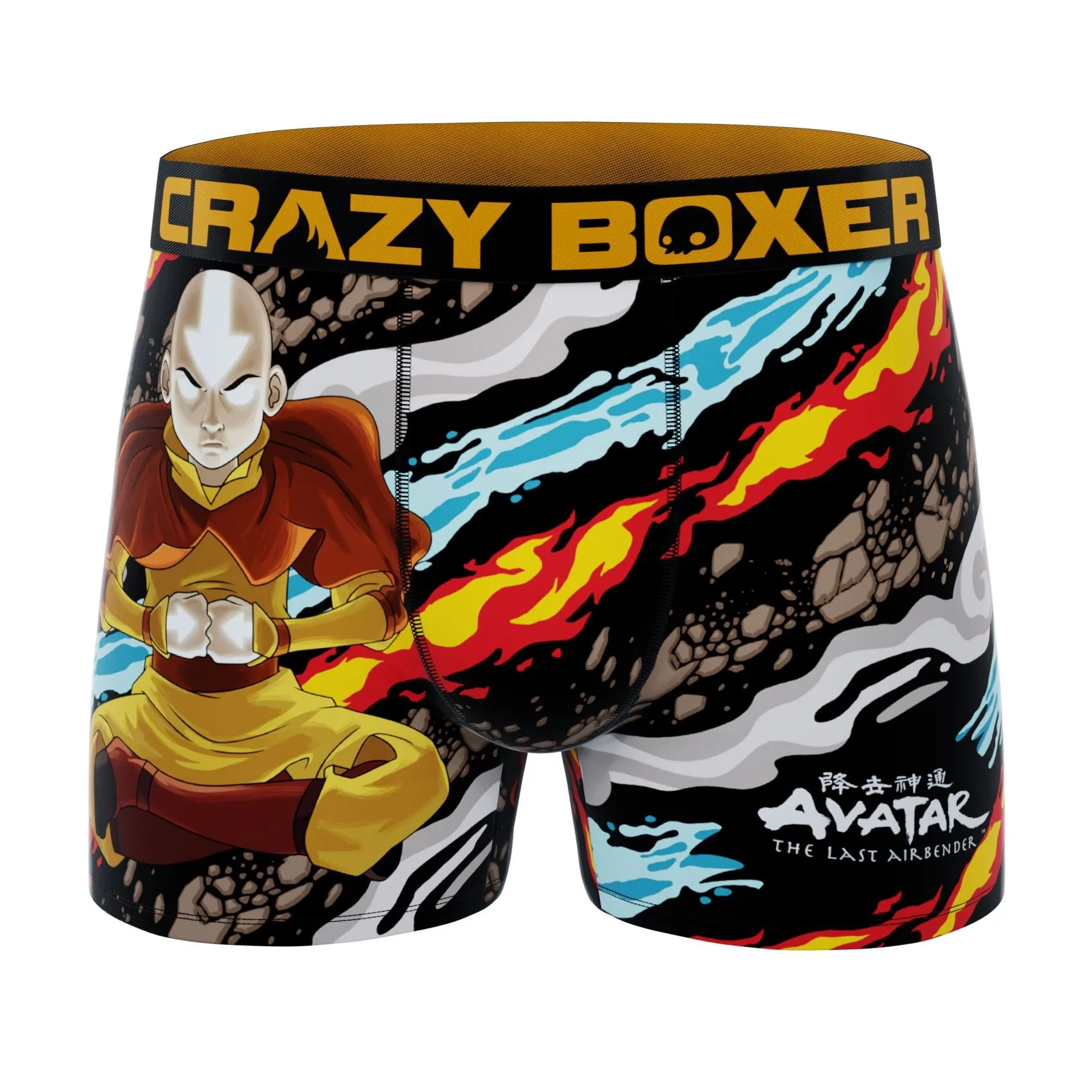 CRAZYBOXER Avatar Elements   Navy Men's Boxer Briefs (3 pack)