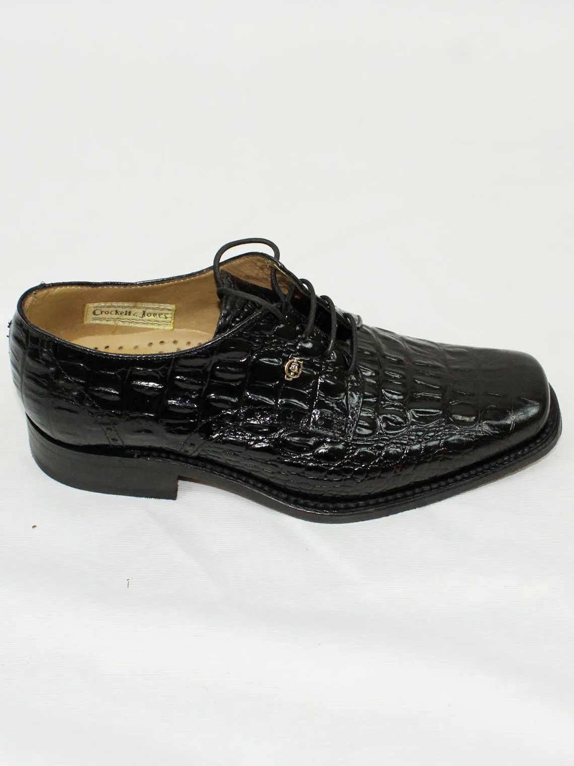 Crockett & Jones Leather Milo Black Hornback