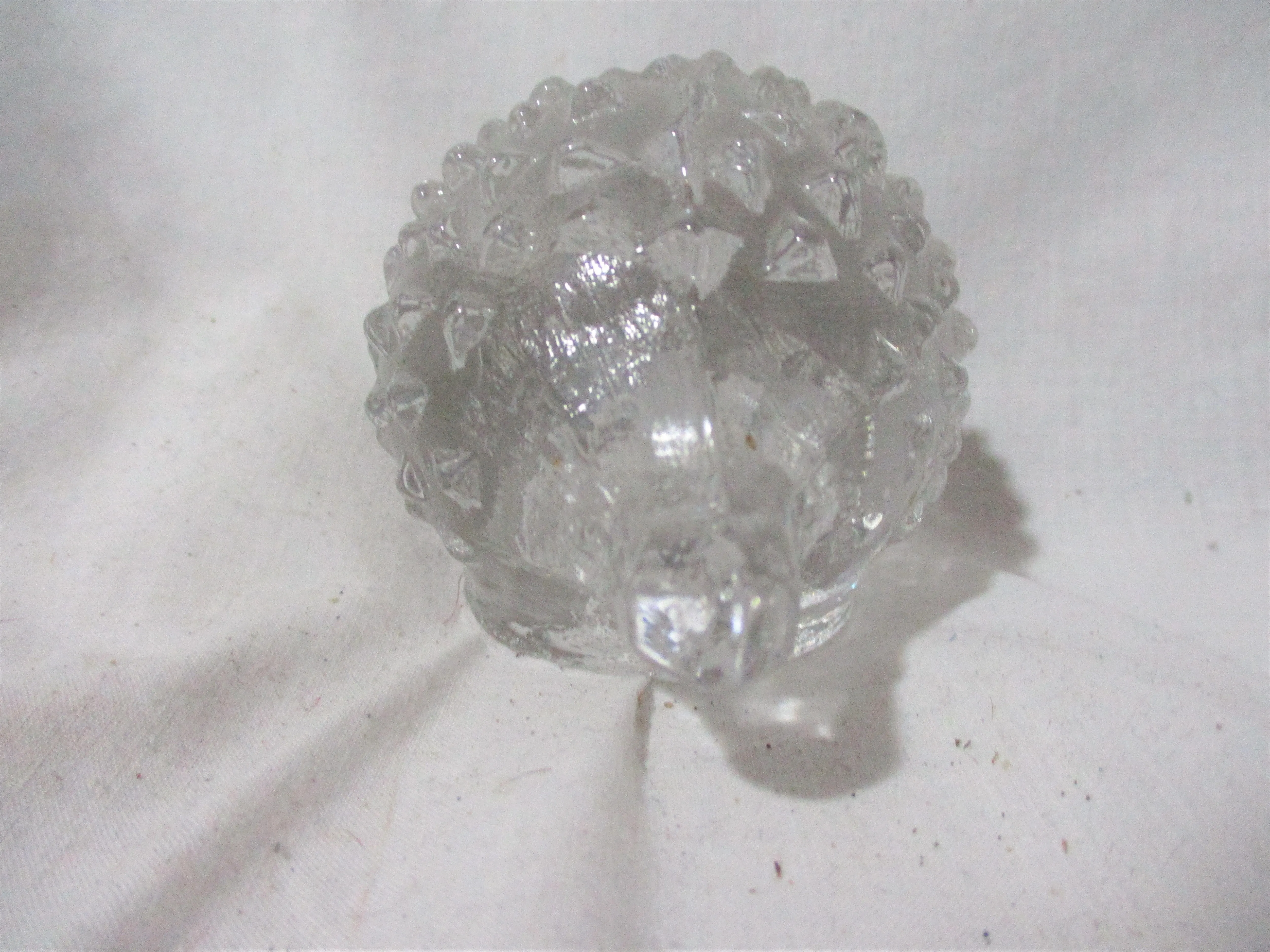 CRYSTAL HEDGEHOG Animal Studio Art Glass Paperweight Clear