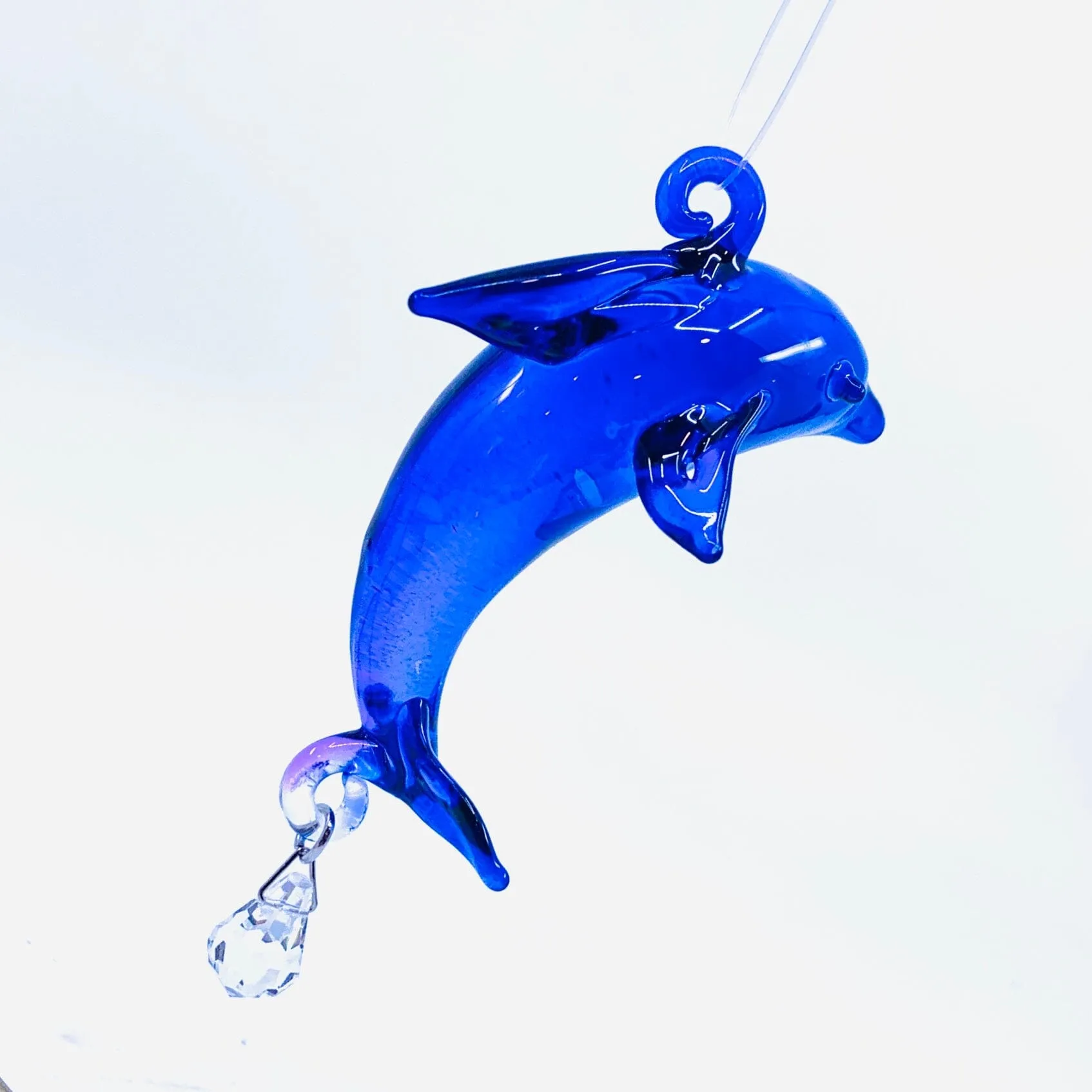 Dazzle Glass Dolphin, Blue 5