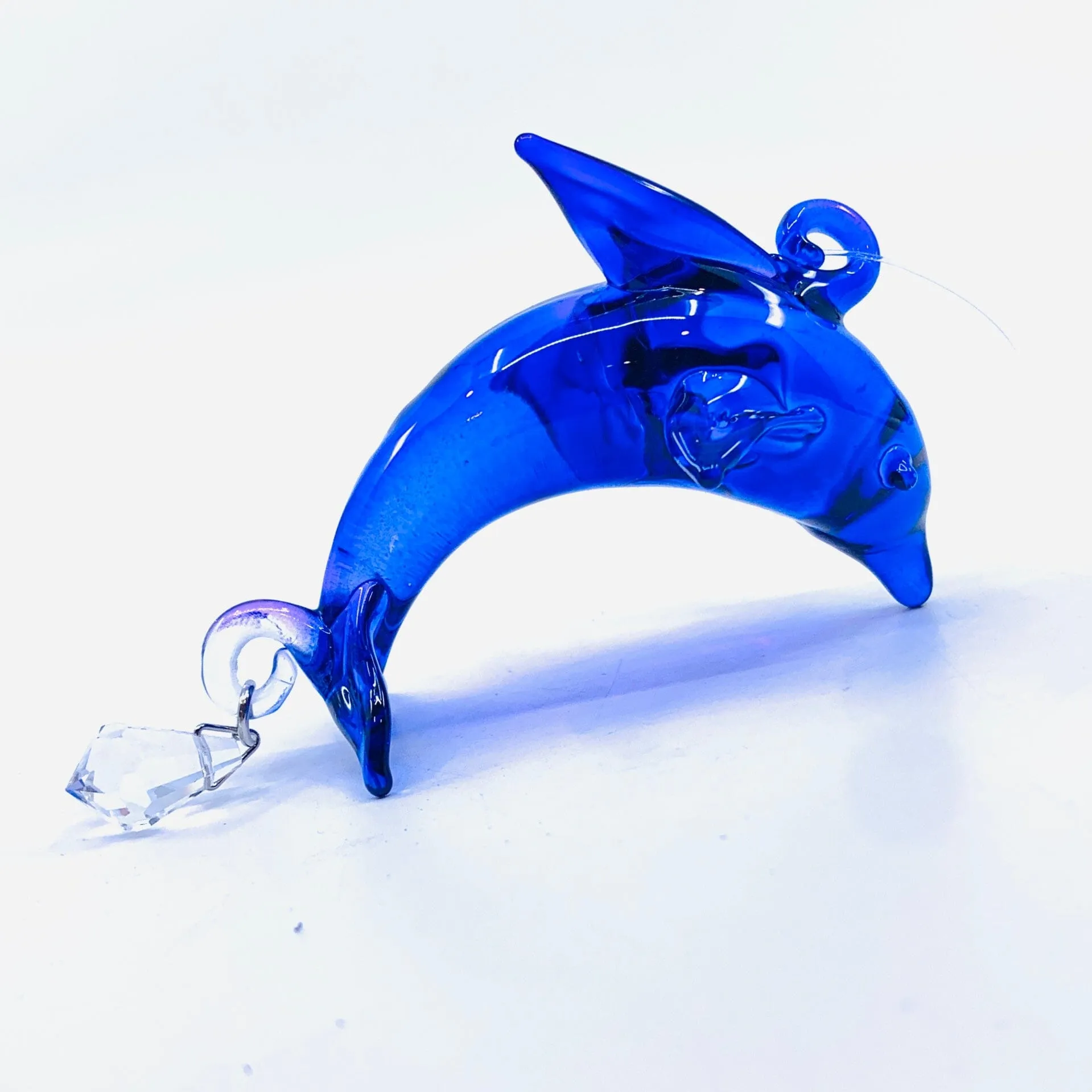 Dazzle Glass Dolphin, Blue 5