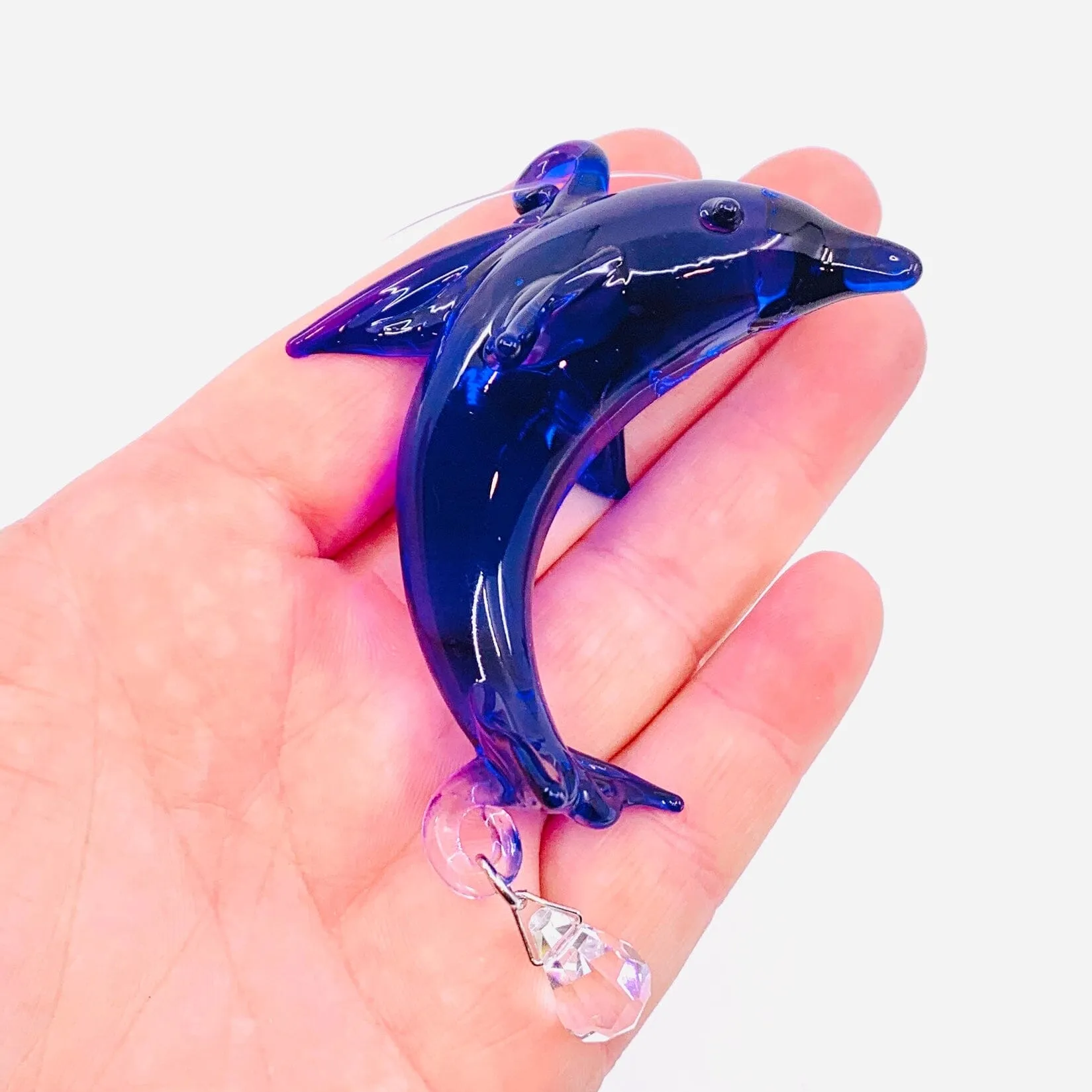 Dazzle Glass Dolphin, Blue 5