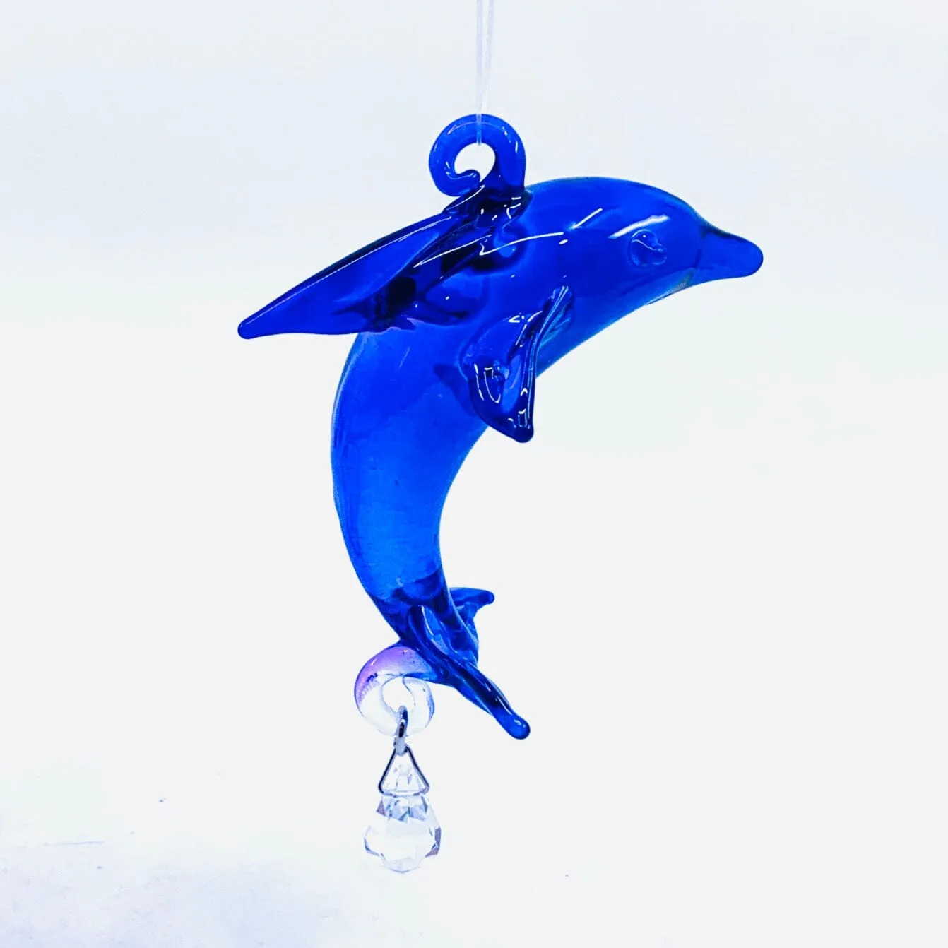 Dazzle Glass Dolphin, Blue 5