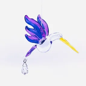 Dazzle Glass Hummingbird, Purple and Pink 19