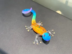 Desert Diamond Gecko Glass Figurine