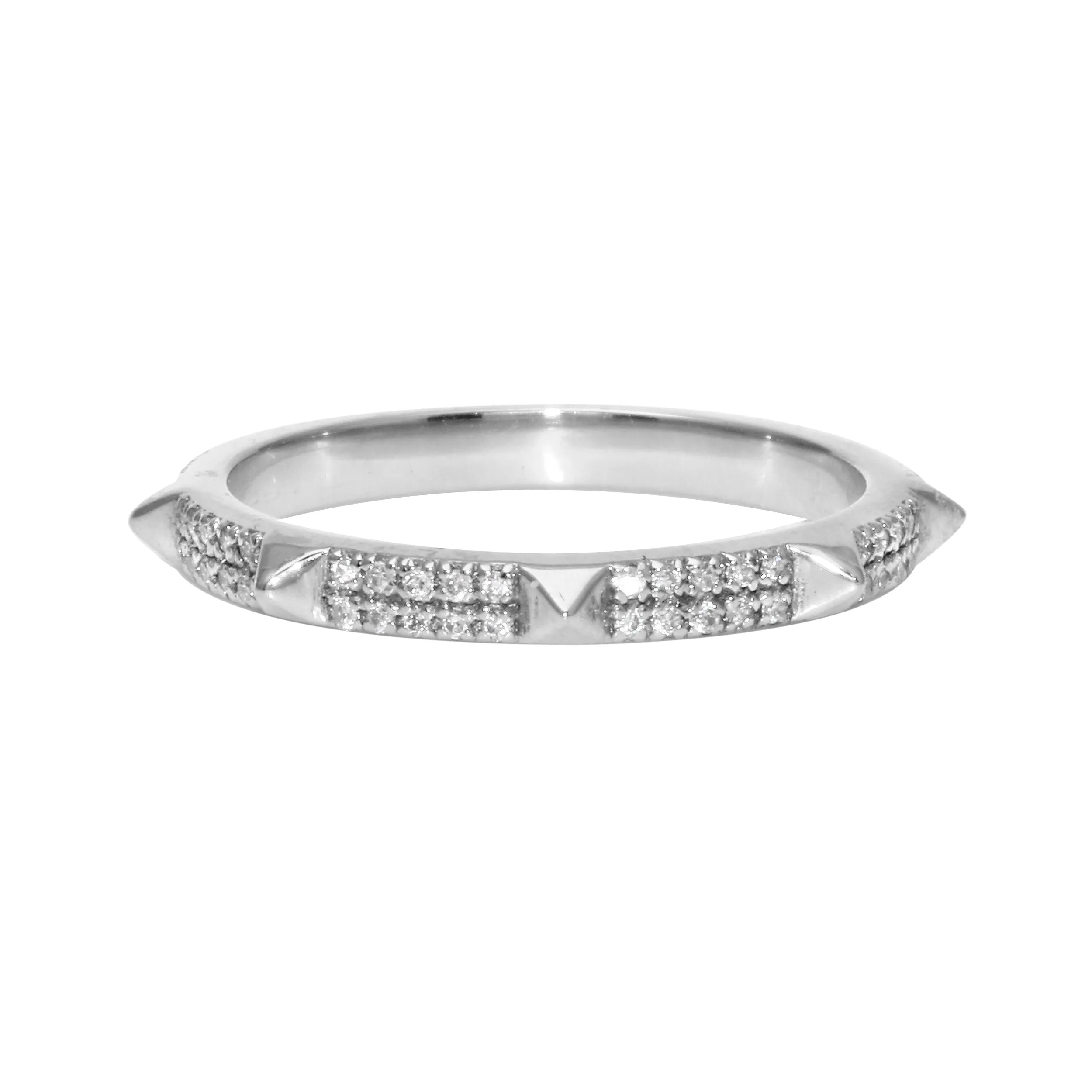 Diamond Pavé Spike Eternity Band