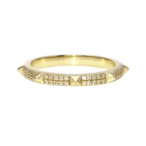 Diamond Pavé Spike Eternity Band