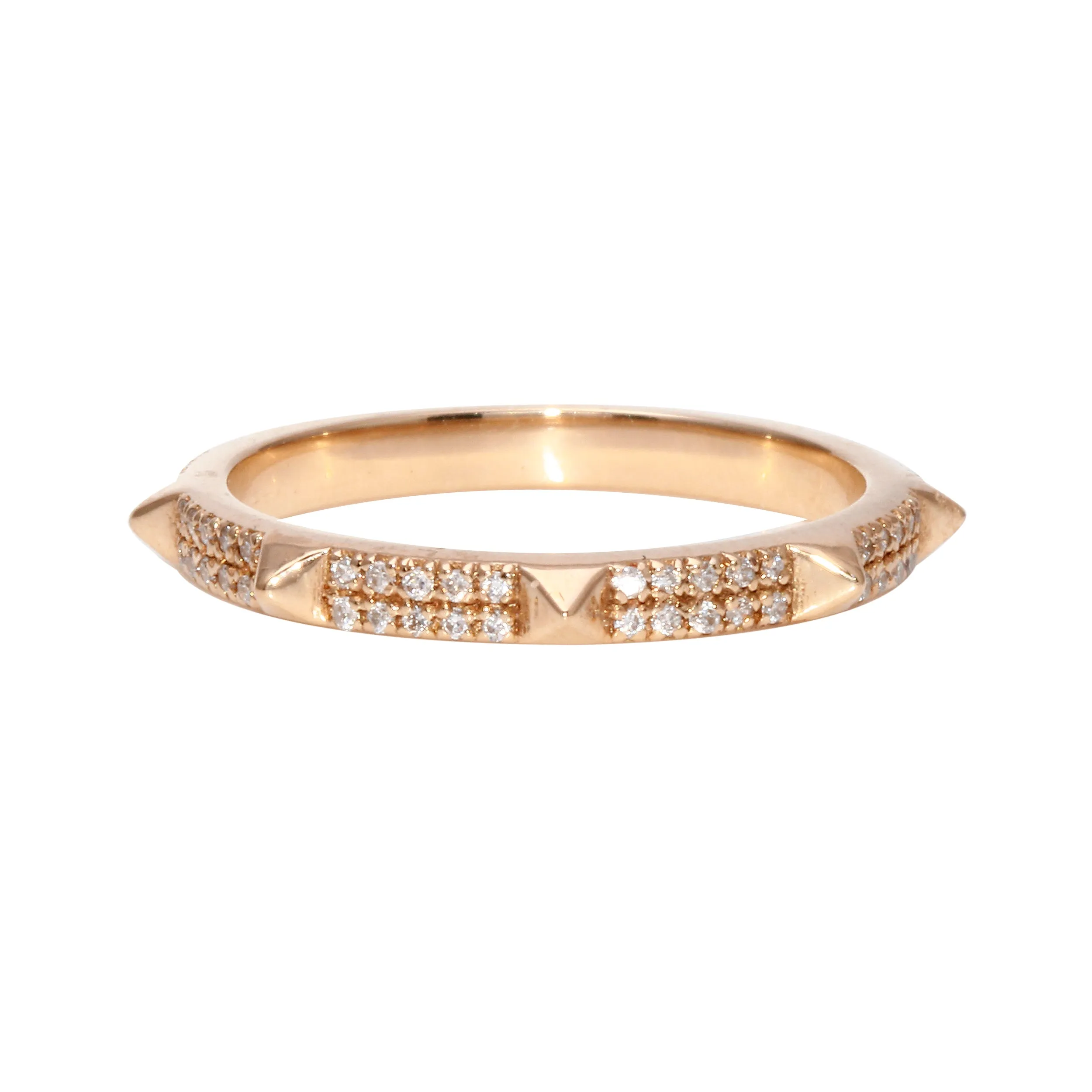 Diamond Pavé Spike Eternity Band