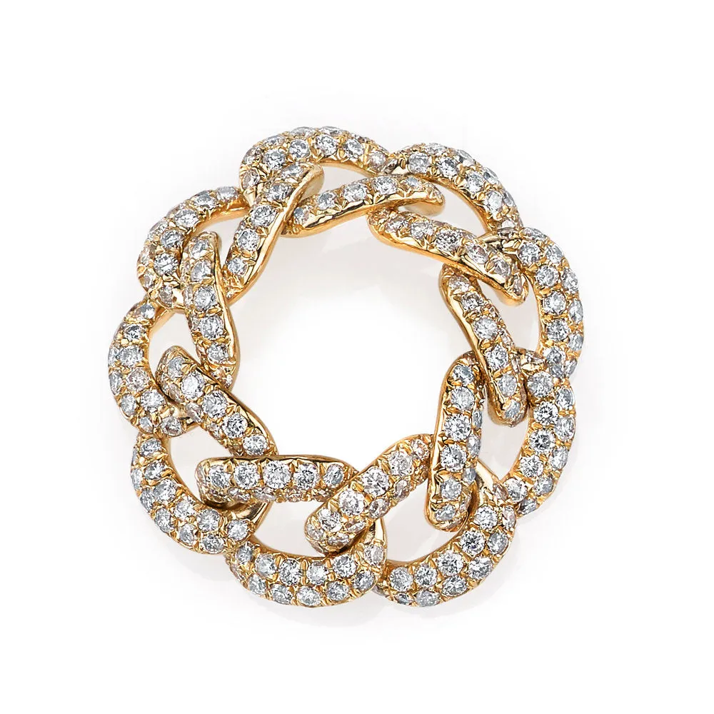 DIAMOND PAVE ESSENTIAL LINK RING