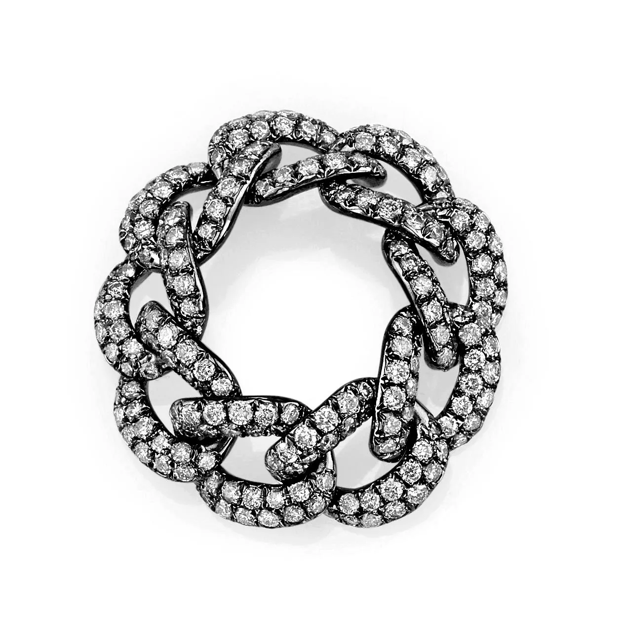 DIAMOND PAVE ESSENTIAL LINK RING