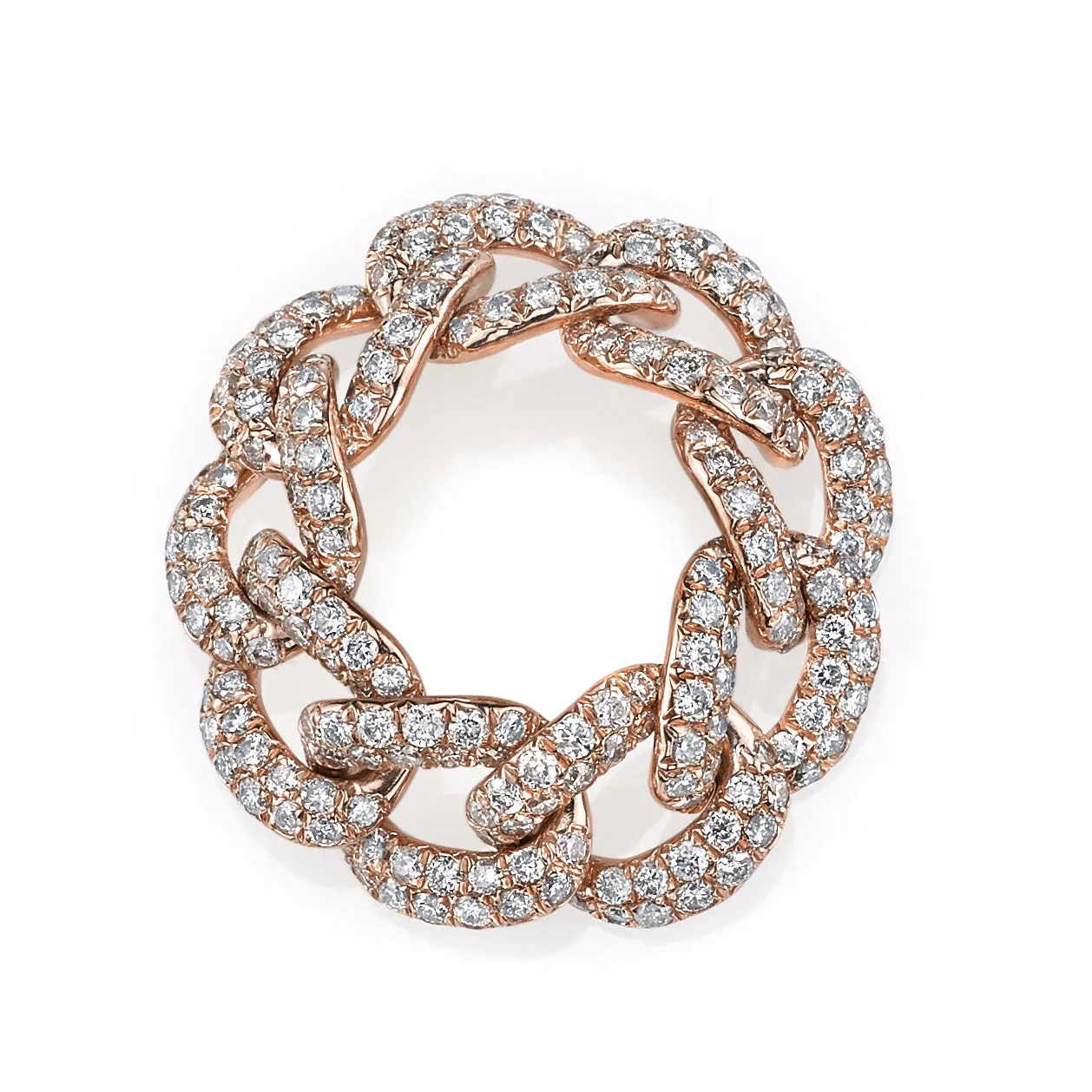 DIAMOND PAVE ESSENTIAL LINK RING