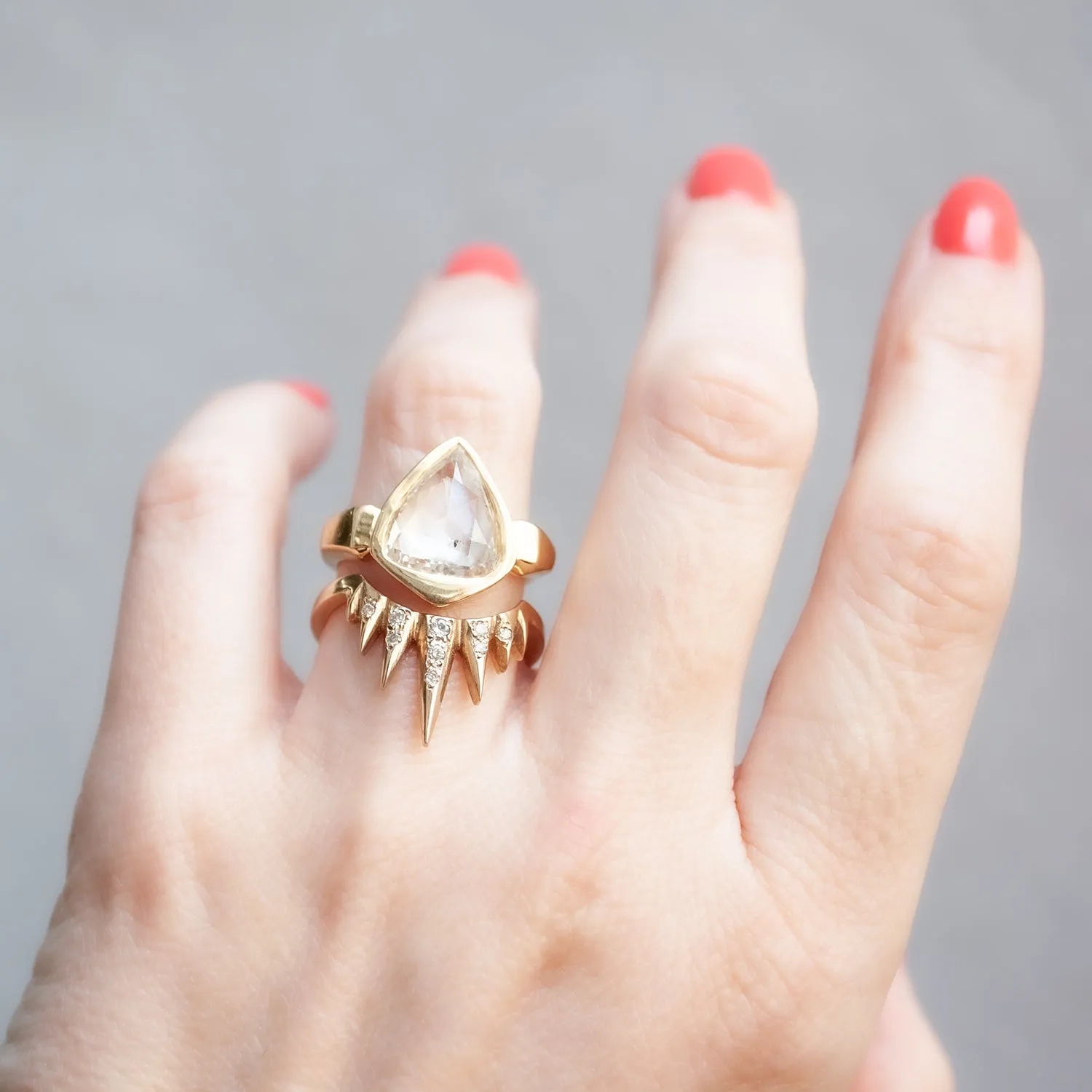 Diamond Spike Nesting Ring