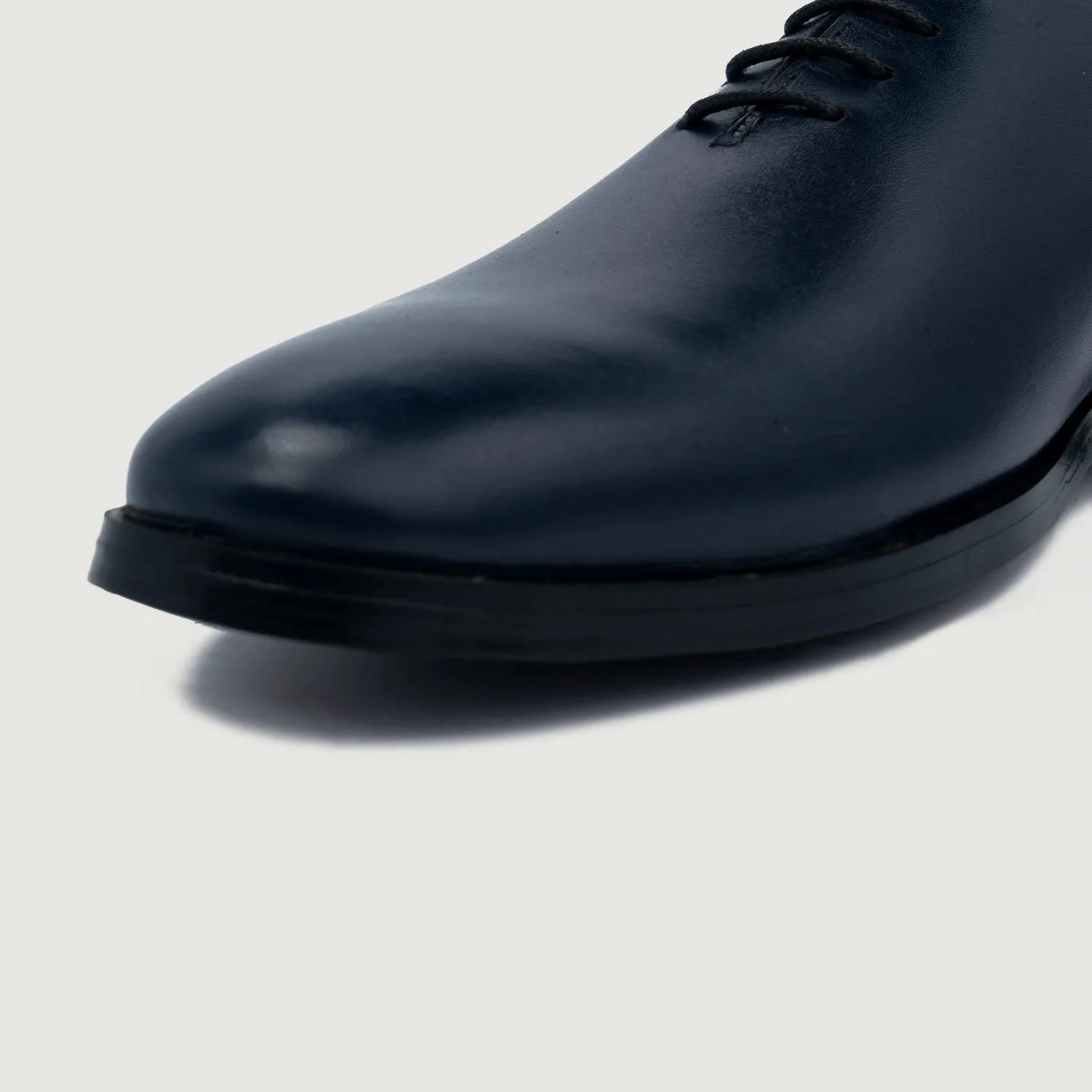 Director Wholecut Midnight Blue Leather Shoes