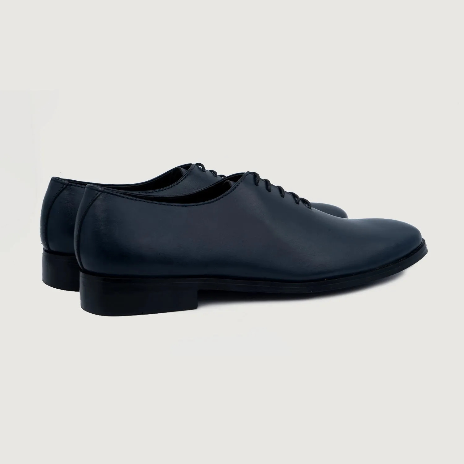 Director Wholecut Midnight Blue Leather Shoes