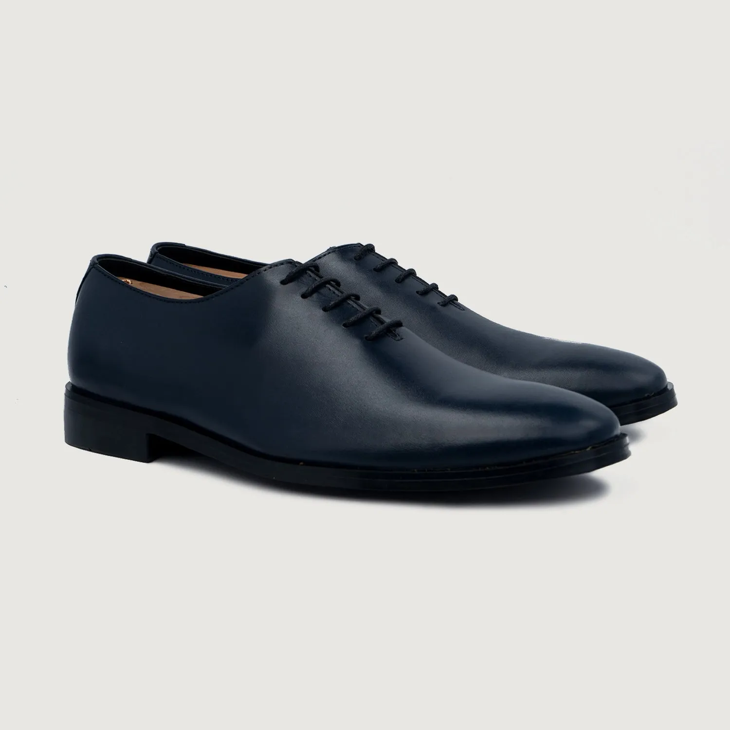 Director Wholecut Midnight Blue Leather Shoes