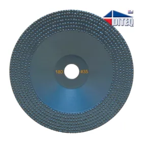 Diteq Vacuum Brazed Spike Discs 4-1/2" 35 Grit Grinding Disc