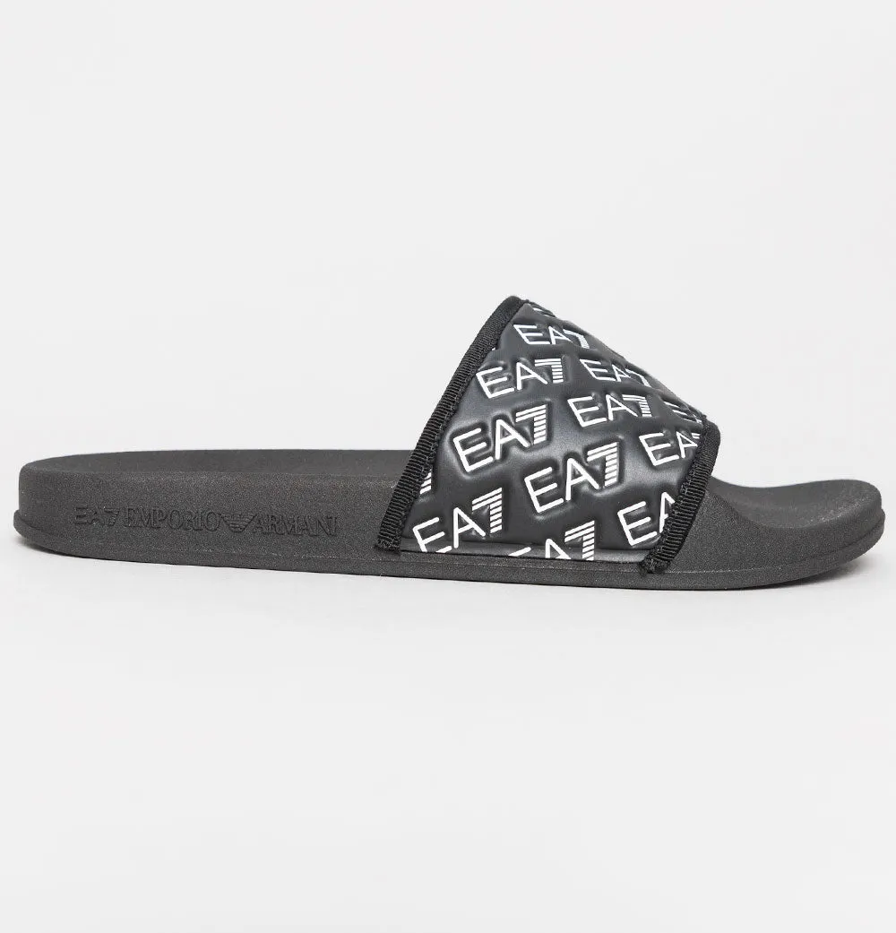 EA7 Sea World Multi Logo Slides Full Black/White