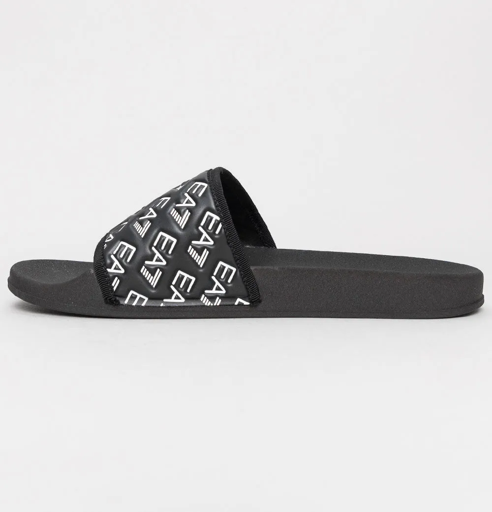 EA7 Sea World Multi Logo Slides Full Black/White