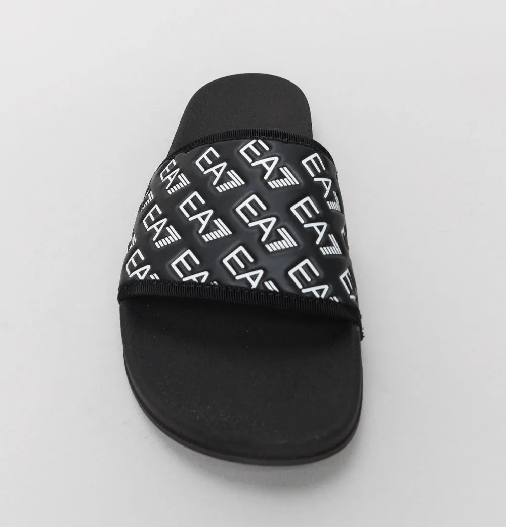 EA7 Sea World Multi Logo Slides Full Black/White