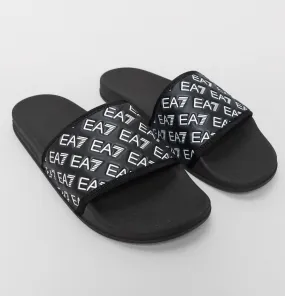 EA7 Sea World Multi Logo Slides Full Black/White